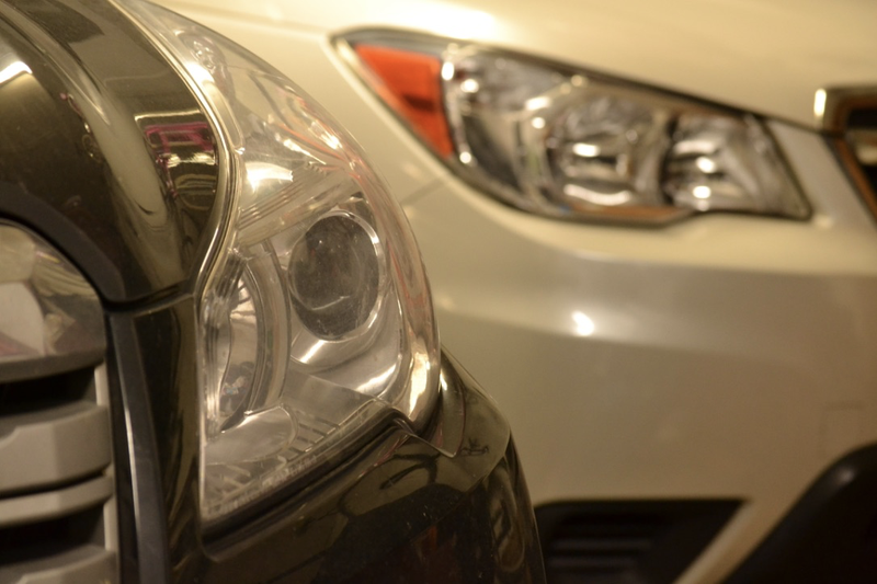 Headlights. I was messing around a little with my SLR in the garage.